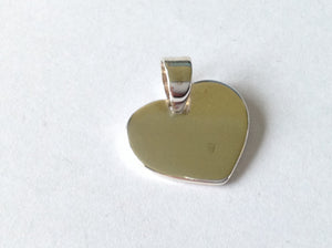 Simple Heart Pendant - Sterling Silver