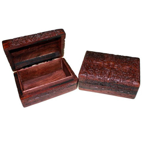 Wooden Carved Box Rectangular