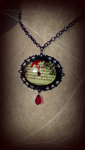 Letter from Transylvania Cameo Necklace